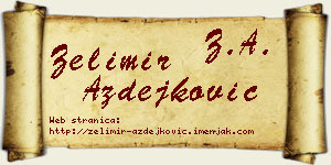 Želimir Azdejković vizit kartica